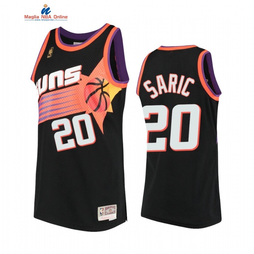 Maglia NBA Phoenix Suns #20 Dario Saric Nero Hardwood Classics 1996-97 Acquista