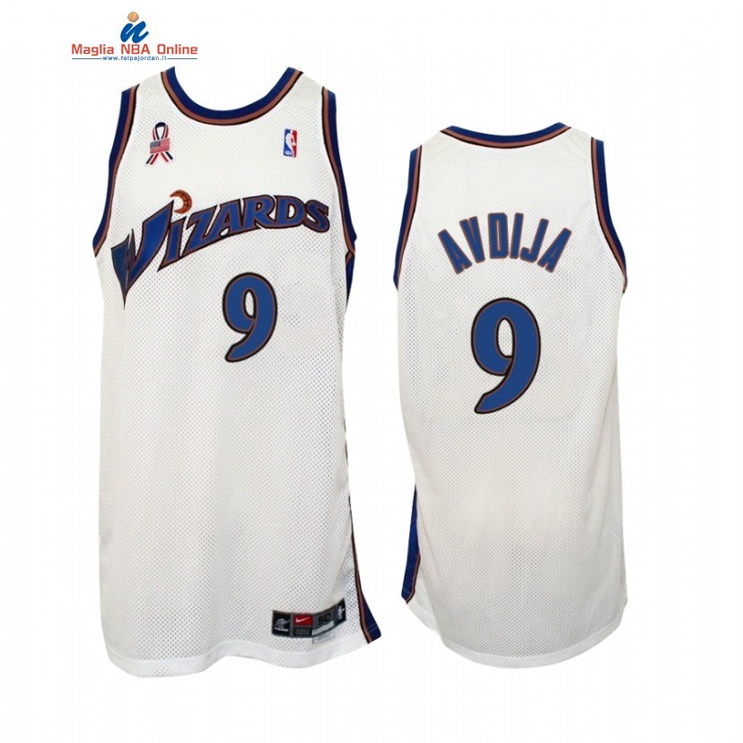 Maglia NBA Washington Wizards #9 Deni Avdija Bianco Throwback Acquista