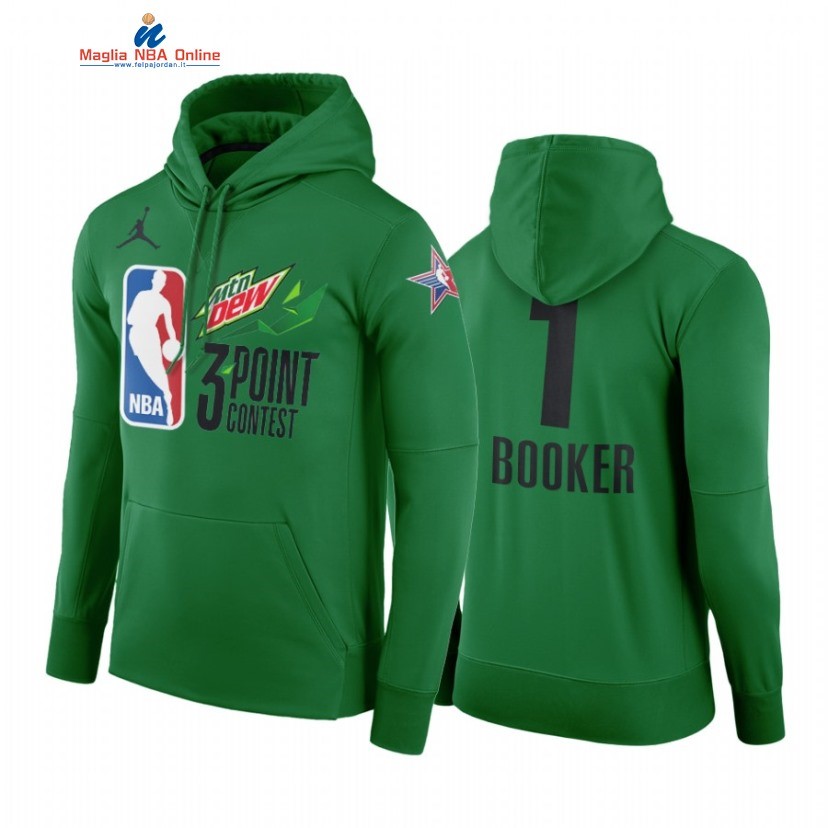 Sudaderas Con Capucha NBA 2021 All Star #1 Devin Booker Verde Acquista