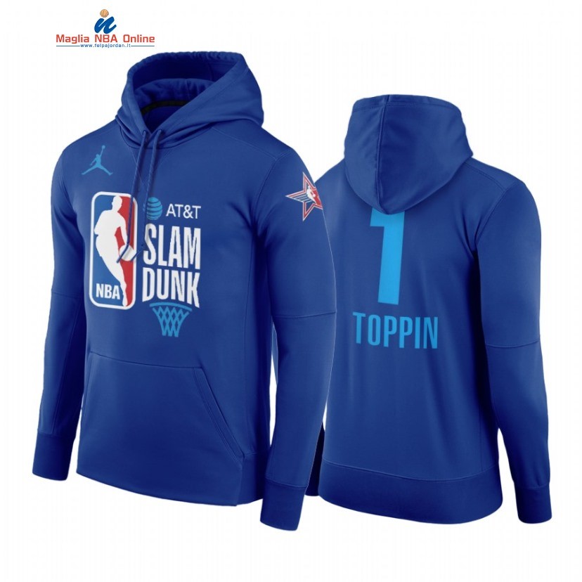 Sudaderas Con Capucha NBA 2021 All Star #1 Obi Toppin Blu Acquista