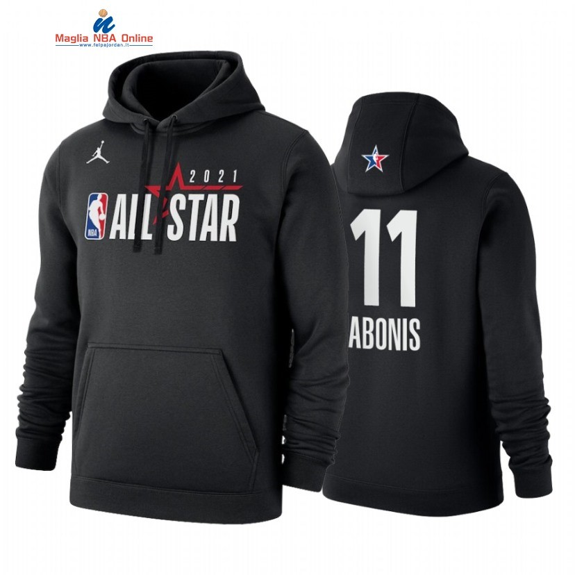 Sudaderas Con Capucha NBA 2021 All Star #11 Domantas Sabonis Nero Bianco Acquista