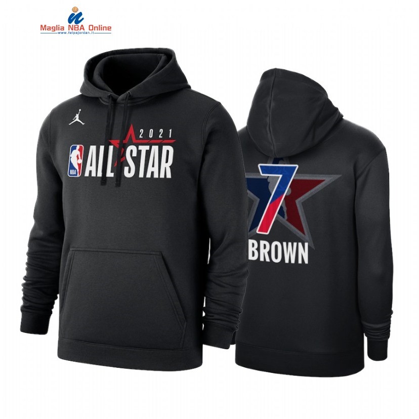 Sudaderas Con Capucha NBA 2021 All Star #7 Jaylen Brown Nero Acquista