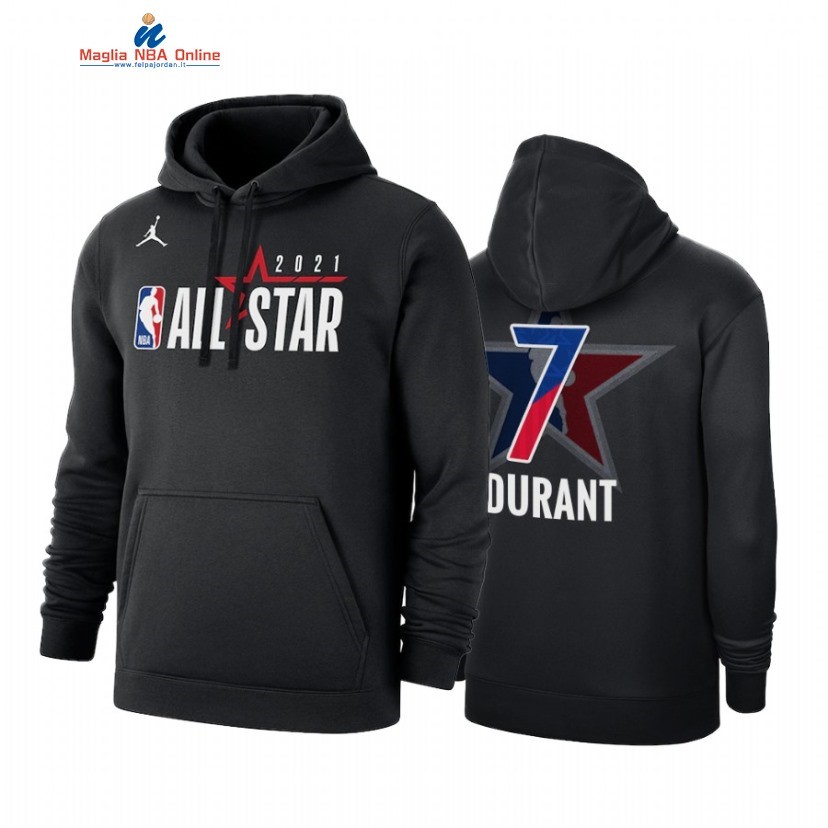 Sudaderas Con Capucha NBA 2021 All Star #7 Kevin Durant Nero Acquista