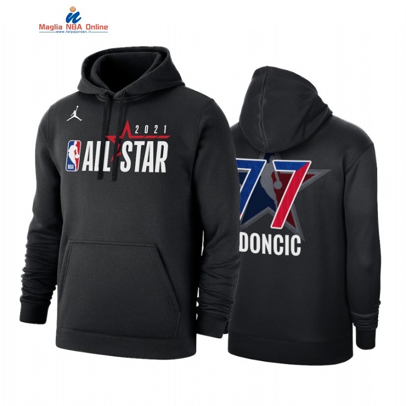 Sudaderas Con Capucha NBA 2021 All Star #77 Luka Doncic Nero Acquista