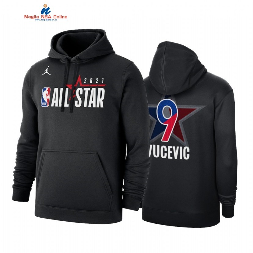 Sudaderas Con Capucha NBA 2021 All Star #9 Nikola Vucevic Nero Acquista