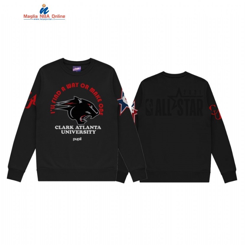 Sudaderas Con Capucha NBA 2021 All Star x HBCU Clark Atlanta University Pupil Nero Acquista