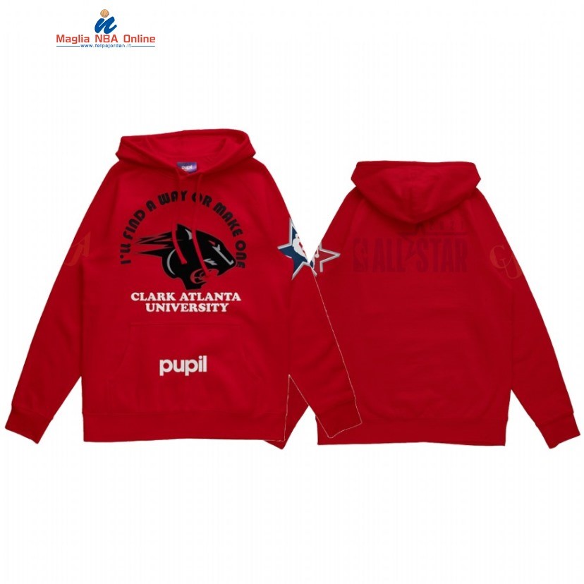 Sudaderas Con Capucha NBA 2021 All Star x HBCU Clark Atlanta University Pupil Rosso Acquista