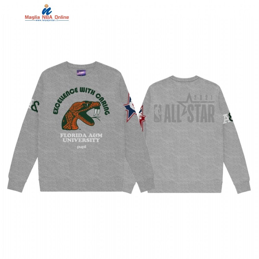 Sudaderas Con Capucha NBA 2021 All Star x HBCU Florida A&M University Pupil Grigio Acquista