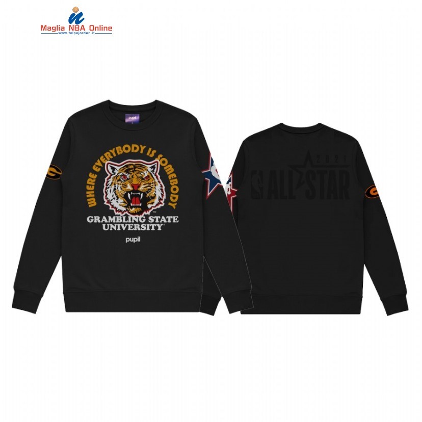 Sudaderas Con Capucha NBA 2021 All Star x HBCU Grambling University Pupil Nero Acquista