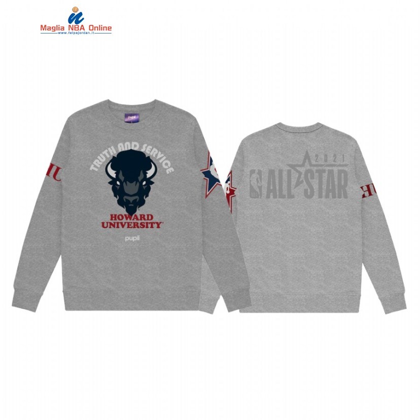 Sudaderas Con Capucha NBA 2021 All Star x HBCU Howard University Pupil Grigio Acquista