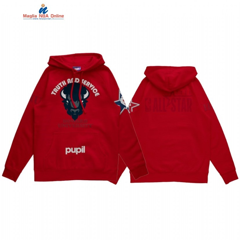 Sudaderas Con Capucha NBA 2021 All Star x HBCU Howard University Pupil Rosso Acquista