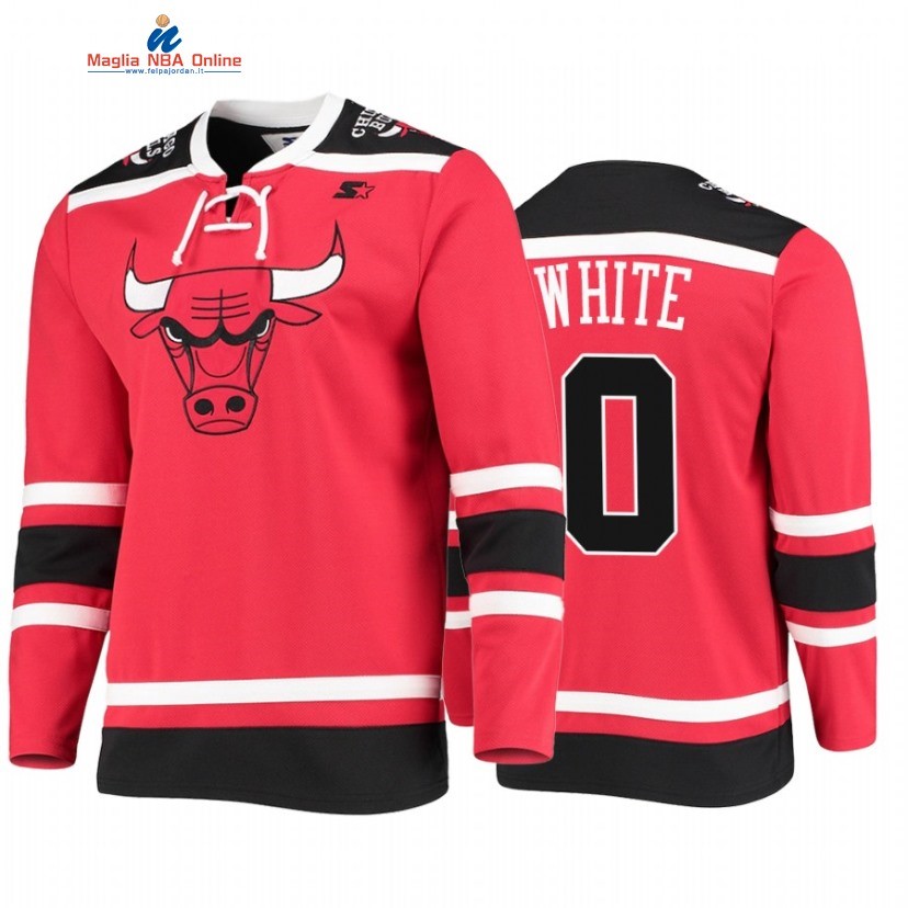 Sudaderas Con Capucha NBA Chicago Bulls #0 Coby White Rosso 2021 Acquista