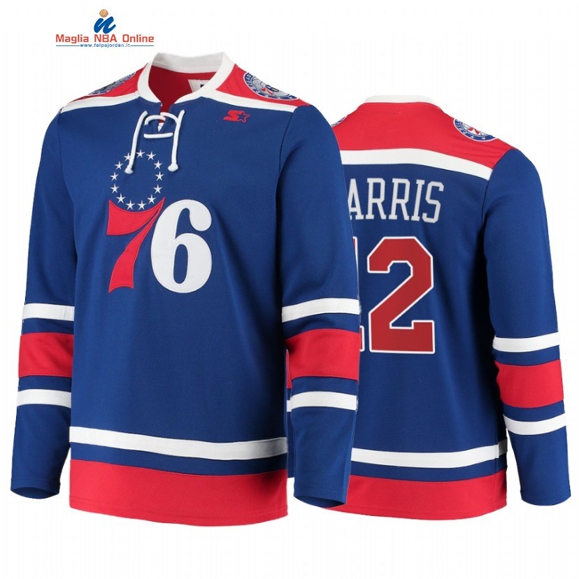 Sudaderas Con Capucha NBA Philadelphia Sixers #12 Tobias Harris Blu 2021 Acquista