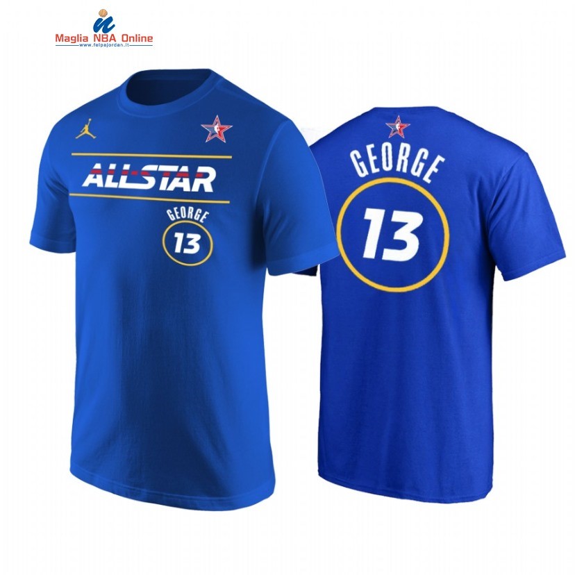 T-Shirt NBA 2021 All Star #13 Paul George Blu Acquista