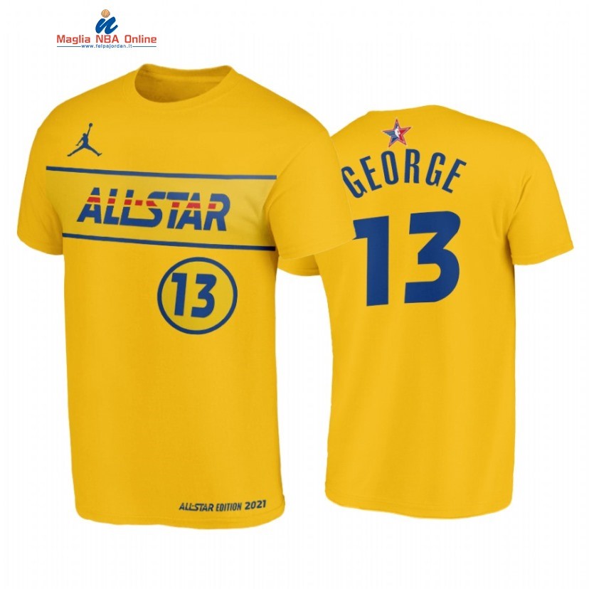 T-Shirt NBA 2021 All Star #13 Paul George Oro Acquista