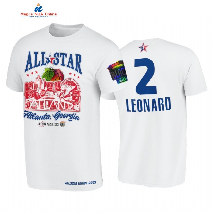 T-Shirt NBA 2021 All Star #2 Cassius Stanley Support Black Colleges HBCU Spirit Bianco Acquista