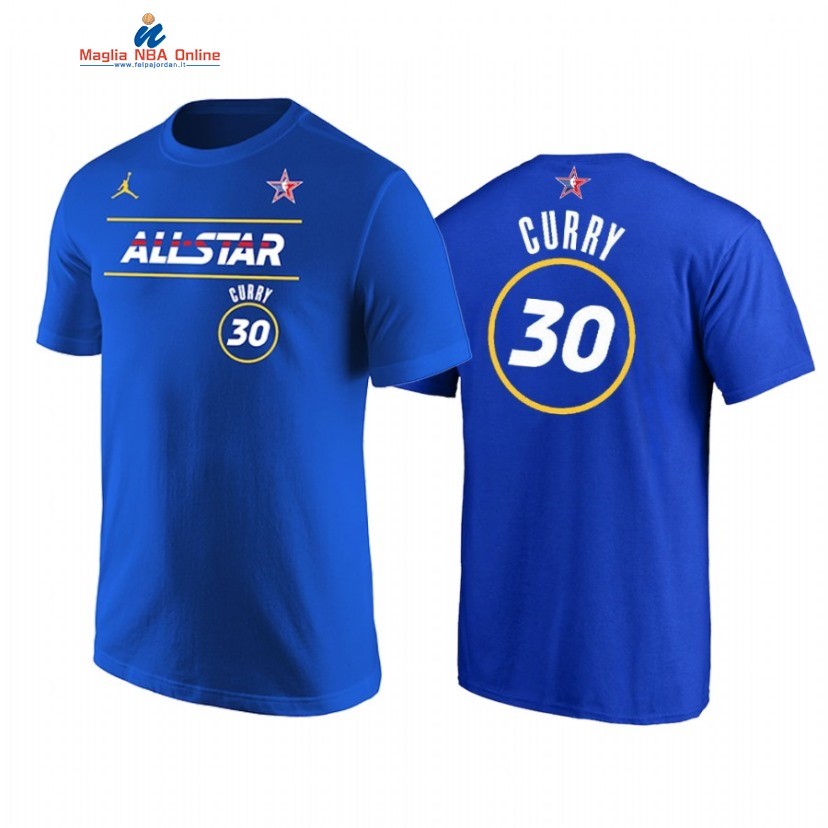 T-Shirt NBA 2021 All Star #30 Stephen Curry Blu Acquista