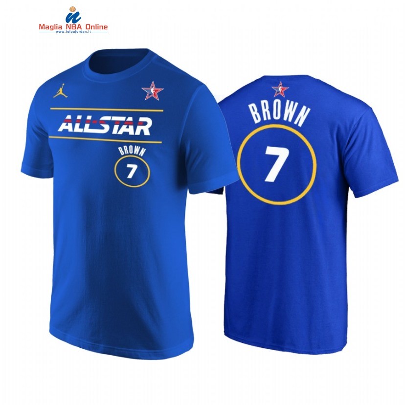 T-Shirt NBA 2021 All Star #7 Jaylen Brown Blu Acquista