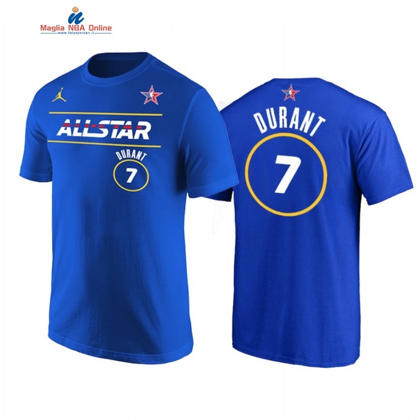 T-Shirt NBA 2021 All Star #7 Keven Durant Blu Acquista