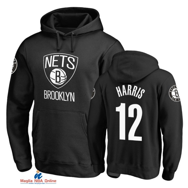 Felpe Con Cappuccio NBA Brooklyn Nets NO.12 Joe Harris Nero 2021-22
