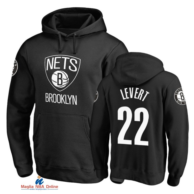 Felpe Con Cappuccio NBA Brooklyn Nets NO.22 Caris LeVert Nero 2021-22