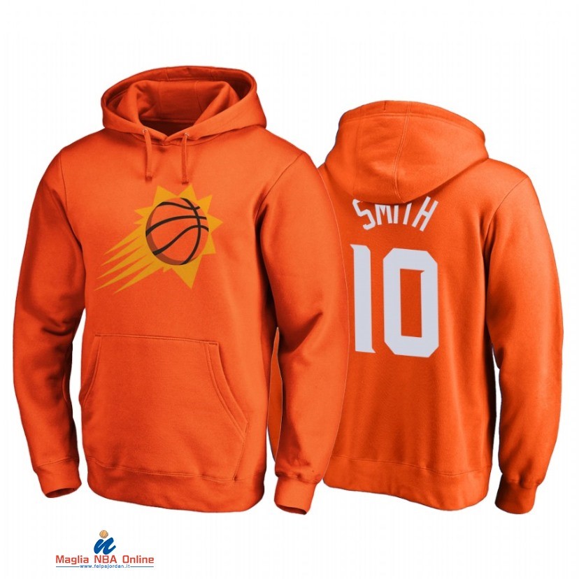 Felpe Con Cappuccio NBA Phoenix Suns NO.10 Jalen Smith Arancia 2021