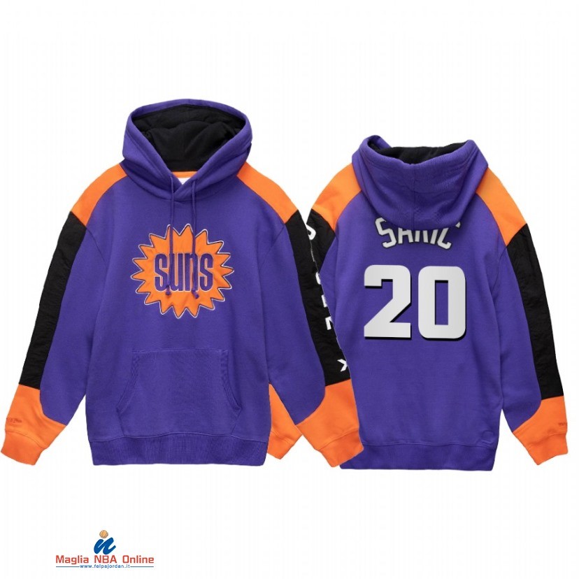 Felpe Con Cappuccio NBA Phoenix Suns NO.20 Dario Saric Porpora Throwback 2020-21