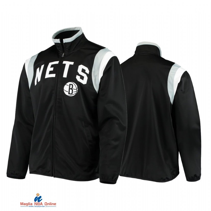 Giacca NBA Brooklyn Nets Post Up Nero