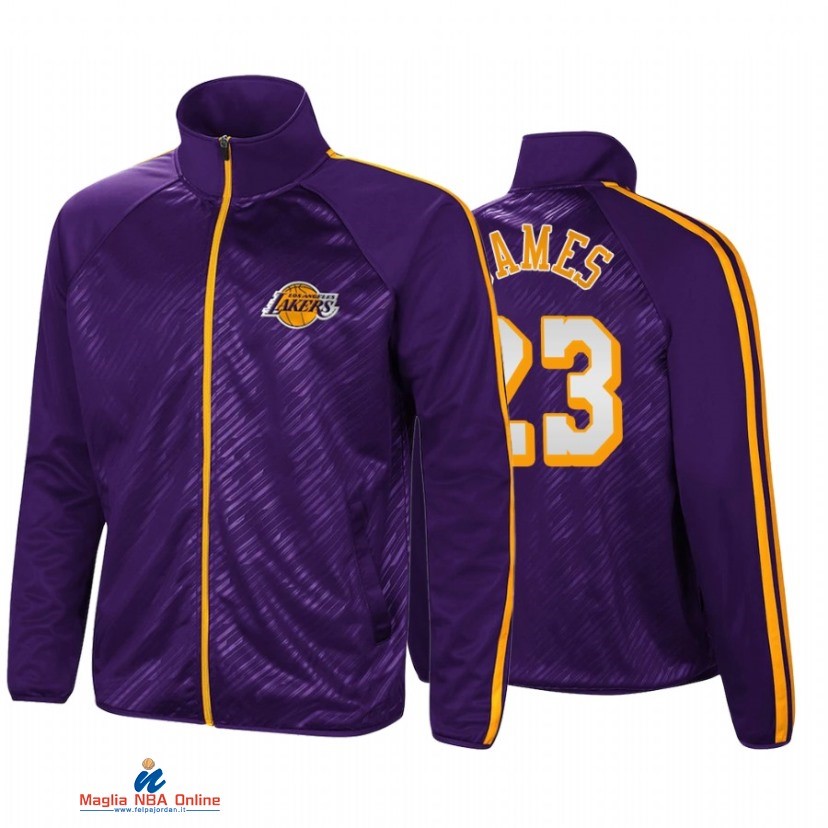 Giacca NBA Los Angeles Lakers NO.23 LeBron James G III Sports by Carl Banks Porpora