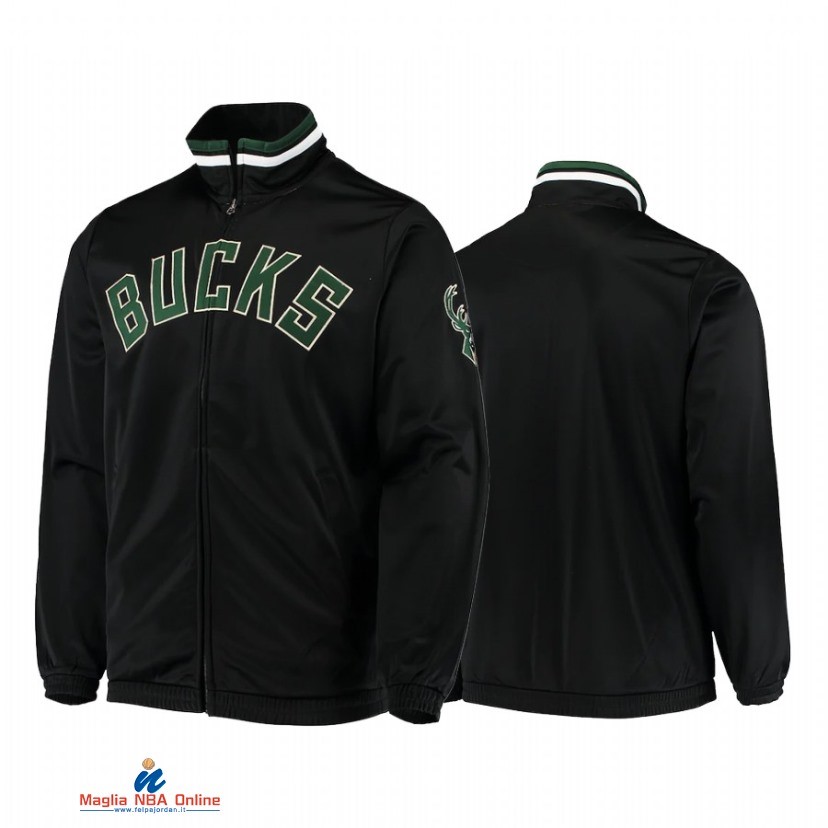 Giacca NBA Milwaukee Bucks Nero 2021