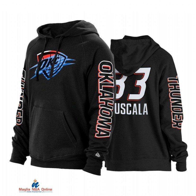 Giacca NBA Oklahoma City Thunder NO.33 Mike Muscala Nero Città 2021