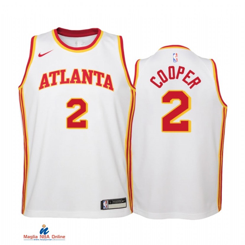 Maglia NBA Bambino Atlanta Hawks NO.2 Sharife Cooper Bianco Association 2021