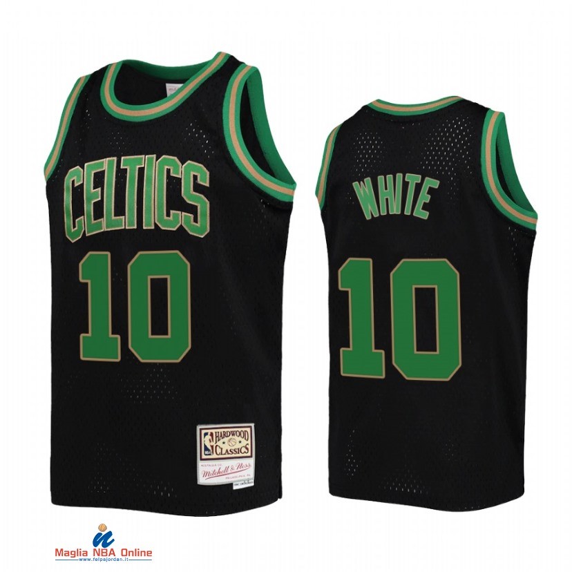 Maglia NBA Bambino Boston Celtics NO.10 Jo Jo White Nero Hardwood Classics 2021