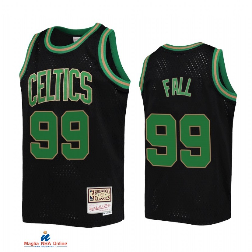 Maglia NBA Bambino Boston Celtics NO.99 Tacko Fall Nero Hardwood Classics 2021