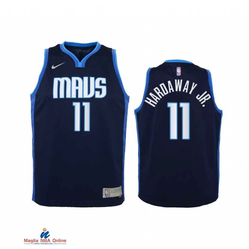 Maglia NBA Bambino Earned Edition Dallas Mavericks NO.11 Tim Hardaway Jr. Marino 2021