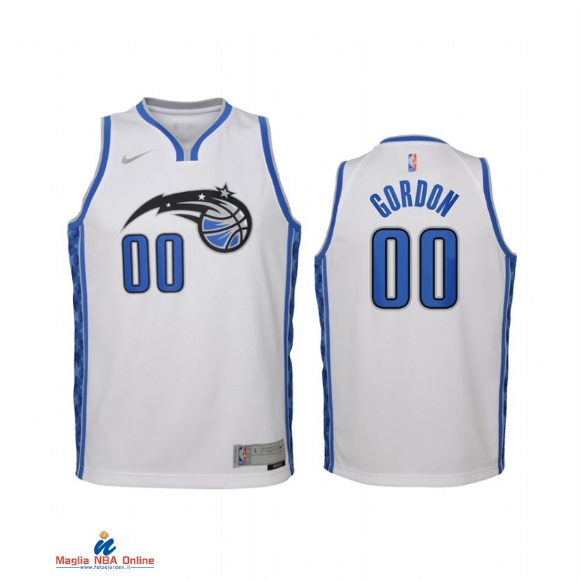 Maglia NBA Bambino Earned Edition Orlando Magic NO.00 Aaron Gordon Bianco 2021