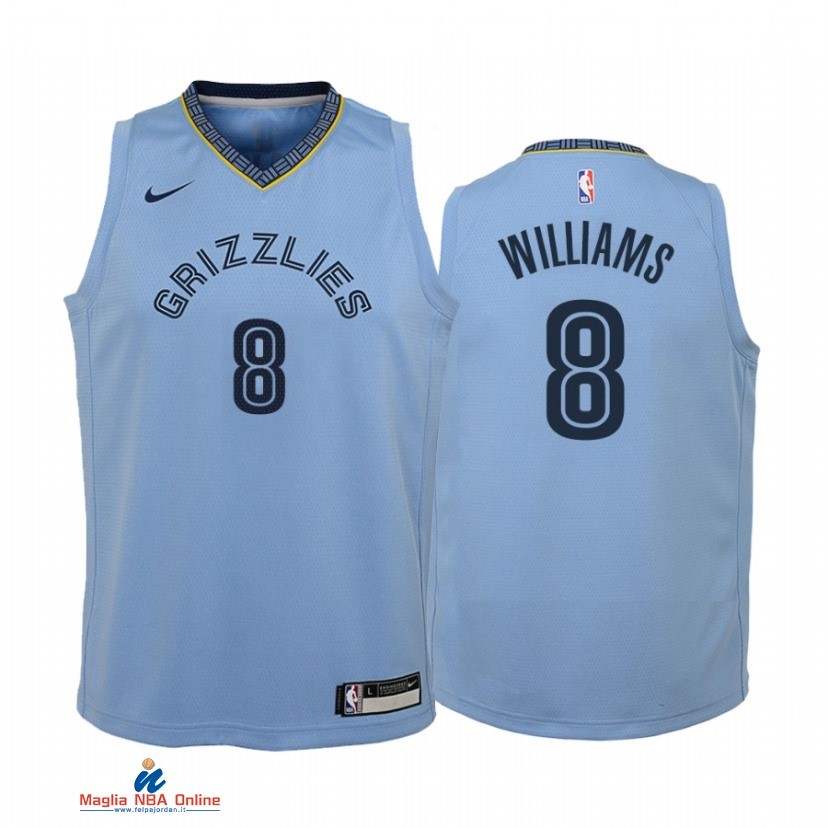 Maglia NBA Bambino Memphis Grizzlies NO.8 Ziaire Williams Blu Statement 2021