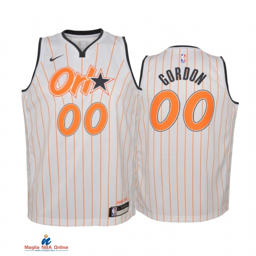 Maglia NBA Bambino Orlando Magic NO.00 Aaron Gordon Bianco Città 2020-21