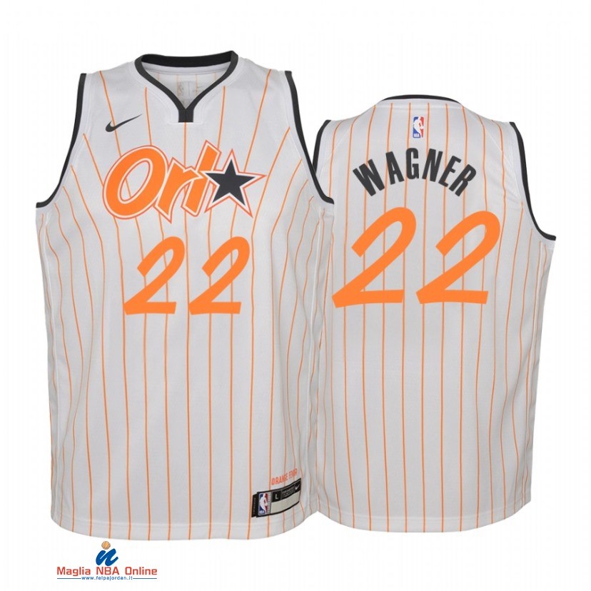 Maglia NBA Bambino Orlando Magic NO.22 Franz Wagner Bianco Città 2020-21