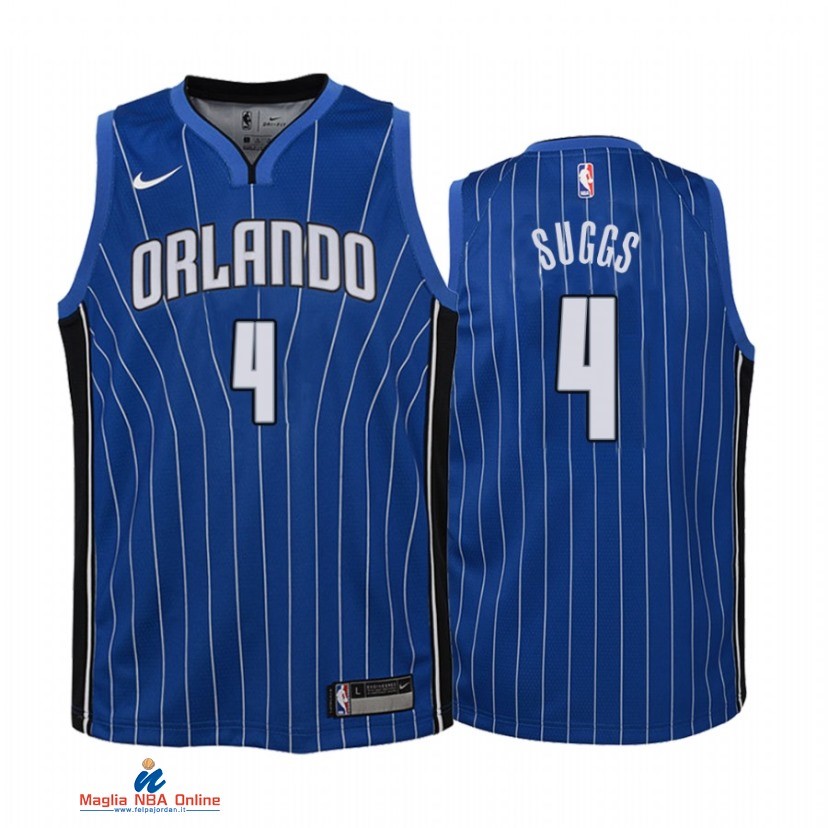 Maglia NBA Bambino Orlando Magic NO.4 Jalen Suggs Blu Icon 2021