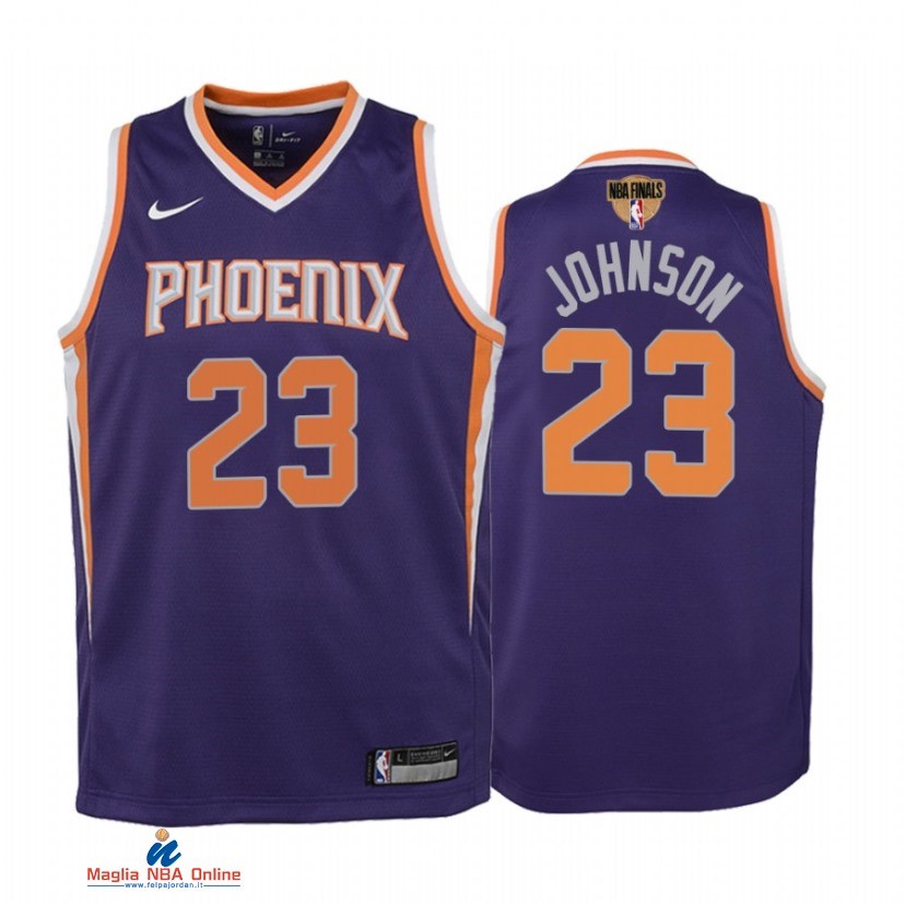 Maglia NBA Bambino Phoenix Suns NO.23 Cameron Johnson Porpora Icon 2021