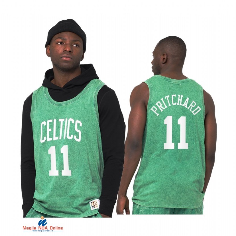 Maglia NBA Boston Celtics NO.11 Payton Pritchard Verde Hardwood Classics 2021