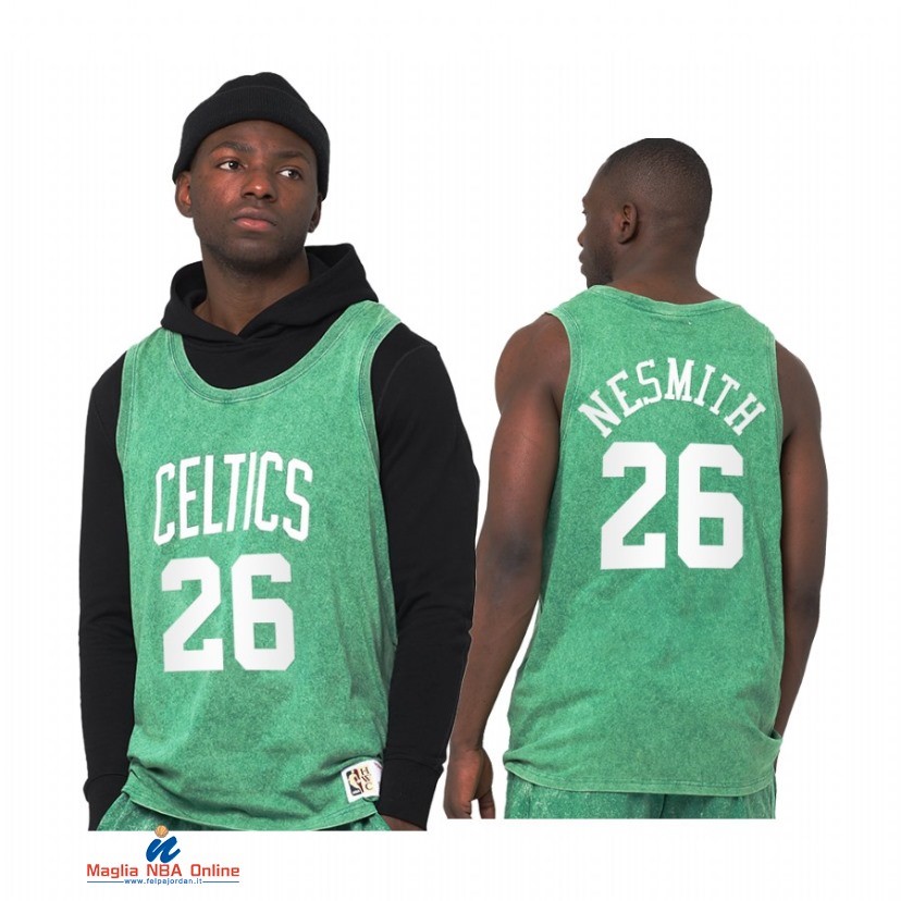 Maglia NBA Boston Celtics NO.26 Aaron Nesmith Verde Hardwood Classics 2021