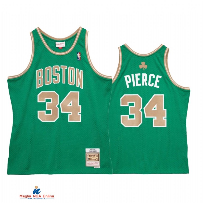 Maglia NBA Boston Celtics NO.34 Paul Pierce St. Patrick Day Verde 2021