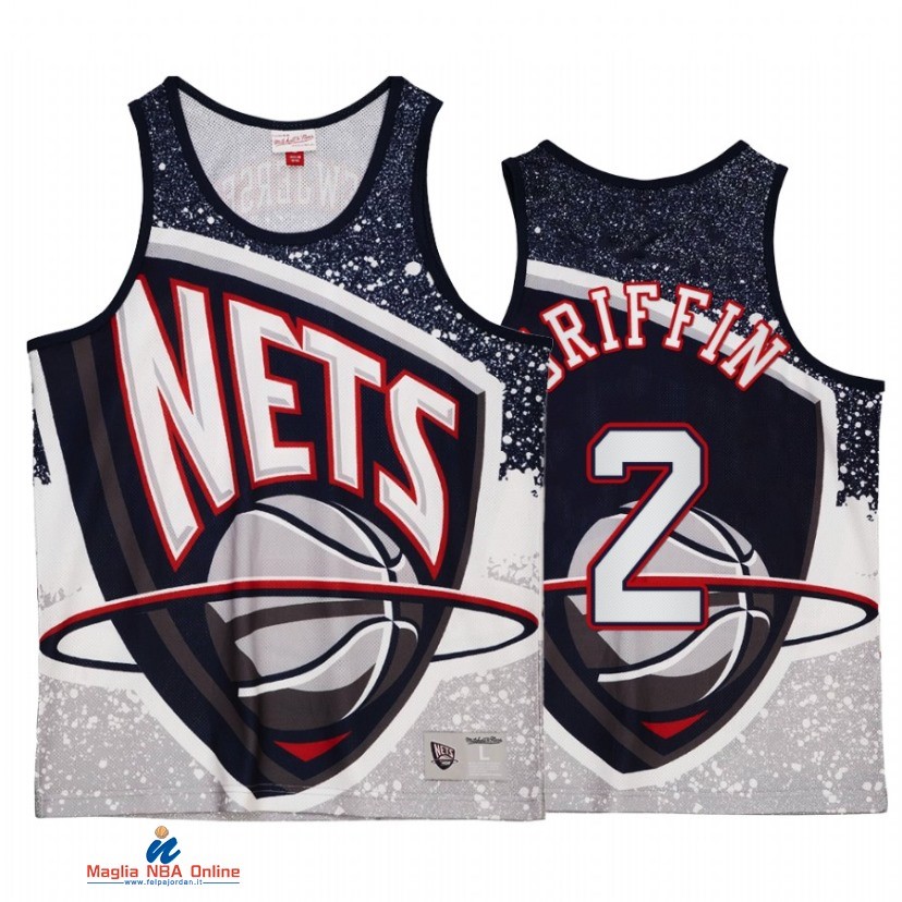 Maglia NBA Brooklyn Nets NO.2 Blake Griffin Grigio Hardwood Classics 2021