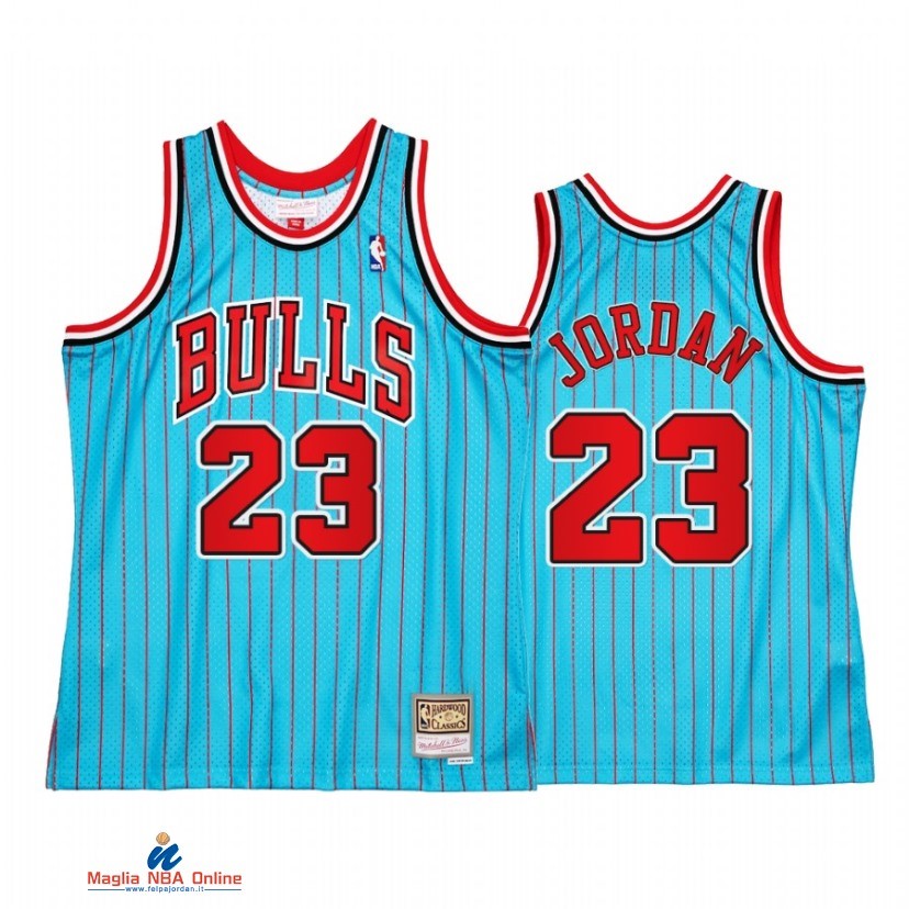 Maglia NBA Chicago Bulls NO.23 Michael Jordan Reload 2.0 Blu Hardwood Classics 2021