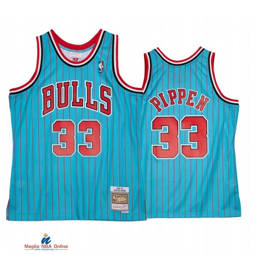 Maglia NBA Chicago Bulls NO.33 Scottie Pippen Reload 2.0 Blu Hardwood Classics 2021