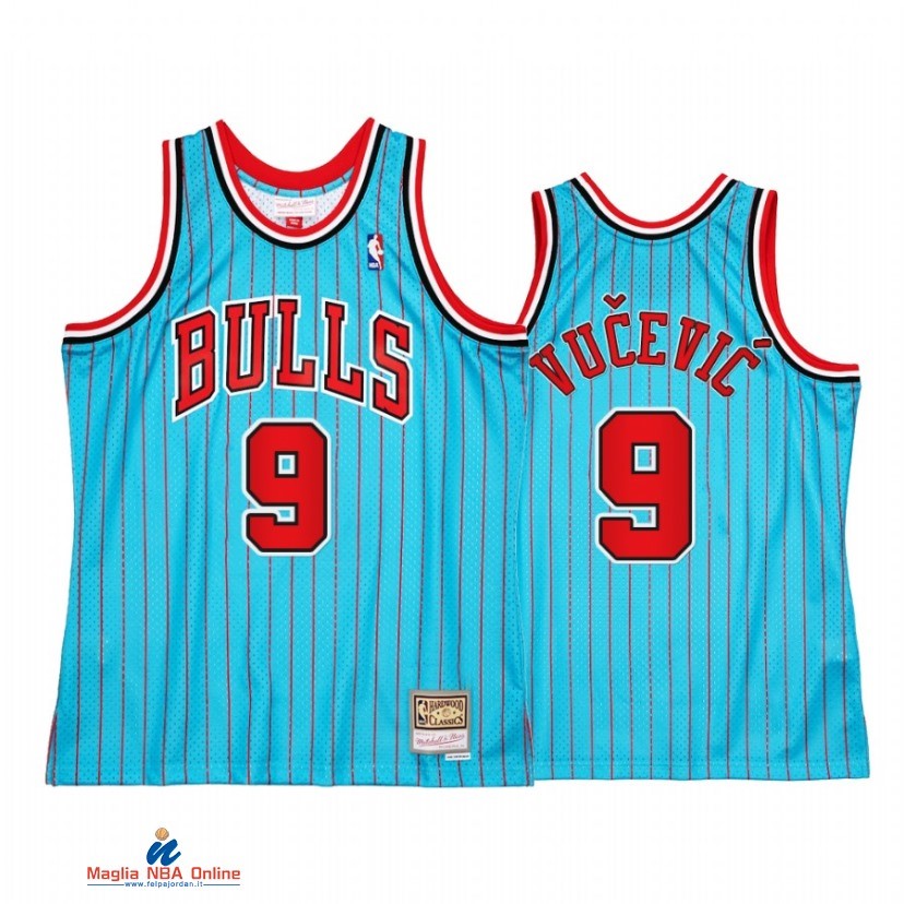 Maglia NBA Chicago Bulls NO.9 Nikola Vucevic Reload 2.0 Blu Hardwood Classics 2021