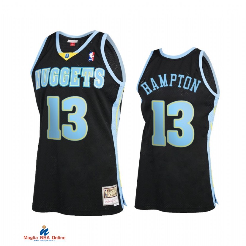 Maglia NBA Denver Nuggets NO.13 R.J. Hampton Reload 2.0 Nero Hardwood Classics 2021