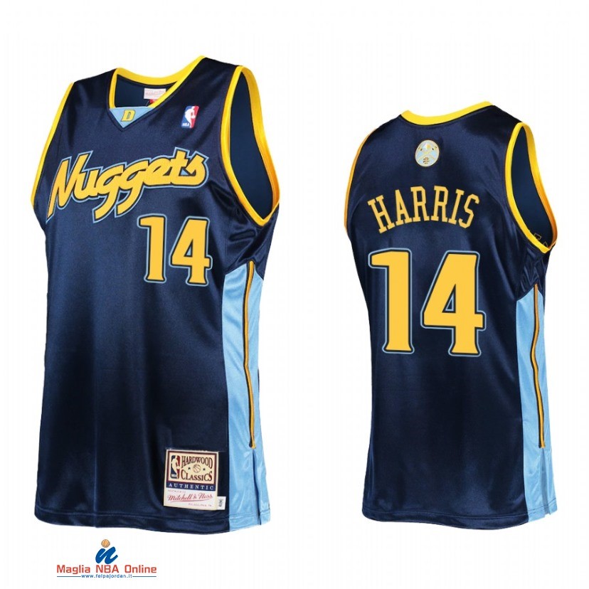 Maglia NBA Denver Nuggets NO.14 Gary Harris Marino Hardwood Classics 2006